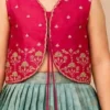 Magenta & Teal Festive Lehenga