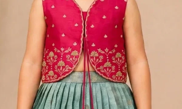 Magenta & Teal Festive Lehenga