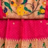 Bright Pink Paithani Frock