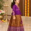 Semi Pattu Lehanga with Magenta Blouse Jacket