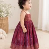 media-generation-angle-side-0-4edd5f1c-8ba9-44d4-9305-6ac9aaa3468e Red and Pink Rangkat Banarasi Georgette Dress